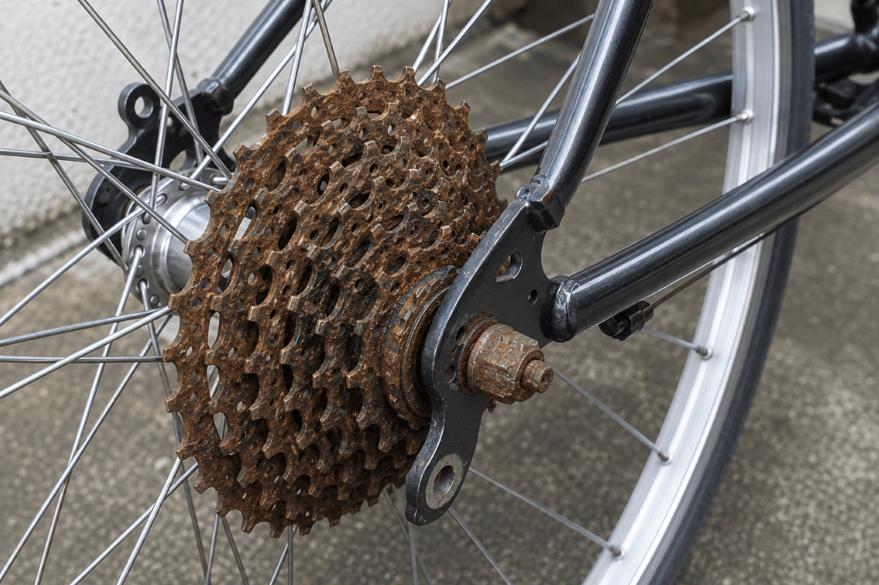 自転車のサビ取り方法！市販品で落としてピカピカにする