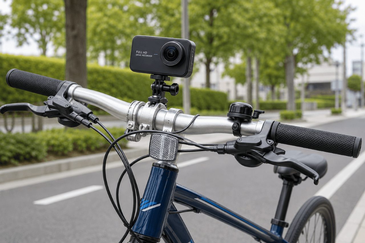 自転車のドライブレコーダーの選び方！選道路状況を記録するおすすめスタイル